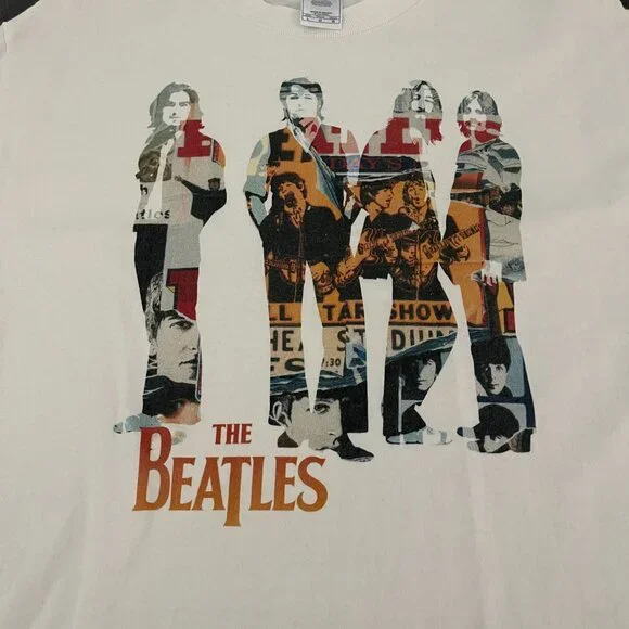 2006 The Beatles Apple Corps LTD White SS T-shirt RARE, Size L - Picture 3 of 7